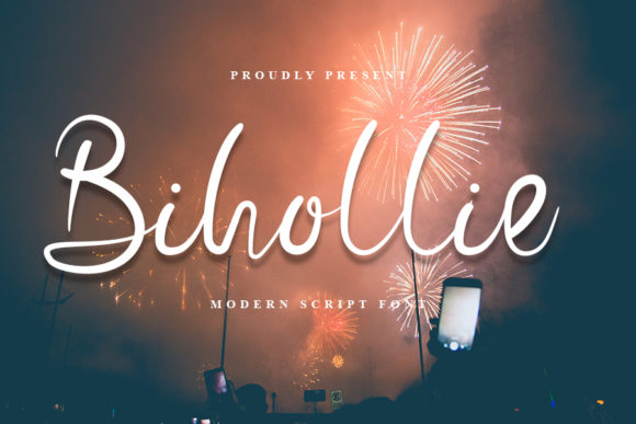 Bihollie: A Handwritten Font for Elegant Web Design