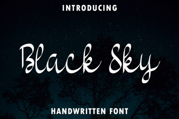 Black Sky: A Delicate Handwritten Font for Elegant Web Design