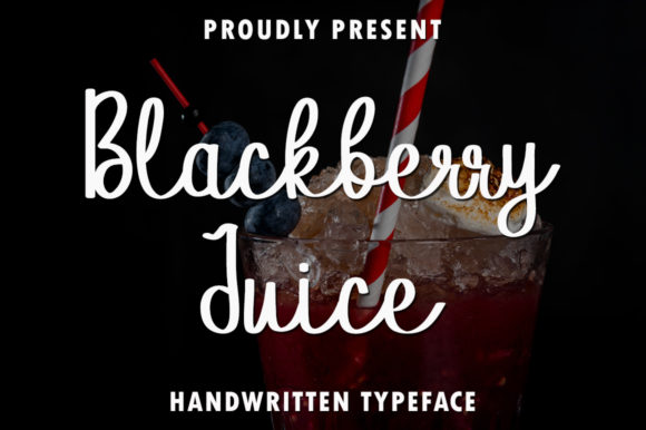 Blackberry Juice: A Handwritten Font for Elegant Editorial Design