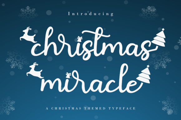 Christmas Miracle: A Festive Handwritten Font for Crafters