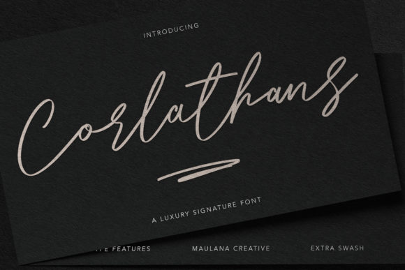 Corlathans: Elevate Your Brand with This Luxurious Script Font