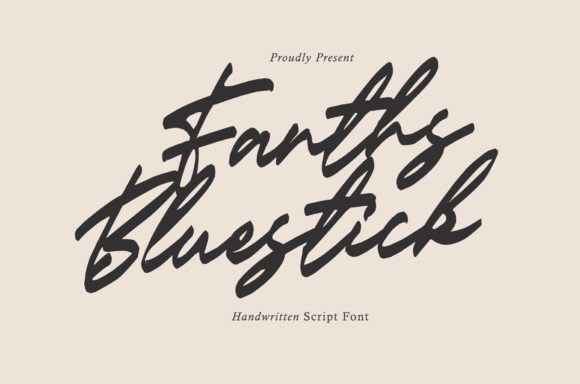 Discover the Elegance of Fanths Bluestick Font