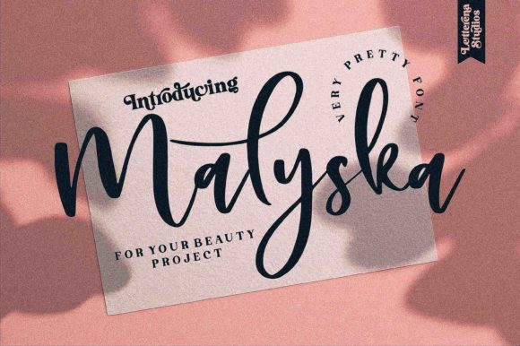 Enhance Your Brand with Malyska: A Romantic Calligraphy Font