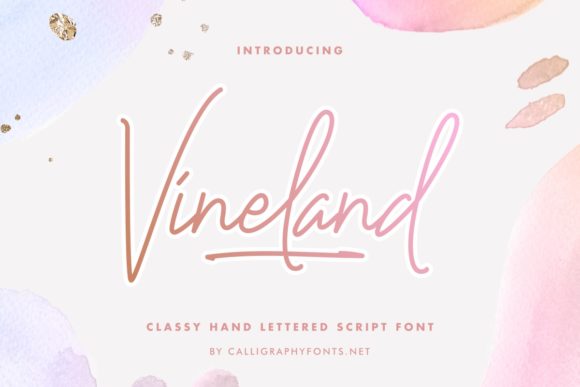 Enhance Your Campaigns with Vineland, the Elegant Script Font