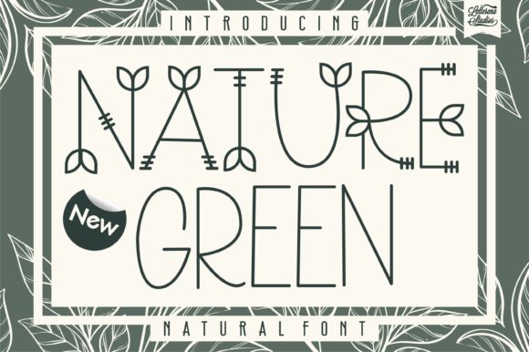 Enhance Your Editorial Design with Nature Green Font