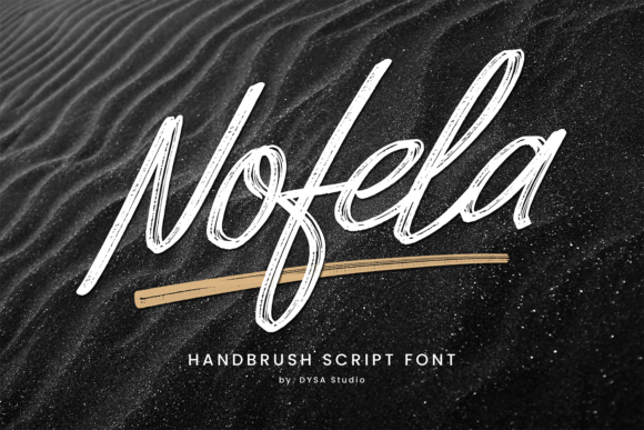 Explore Nofela: A Bold Brushed Script Font for Creative Branding