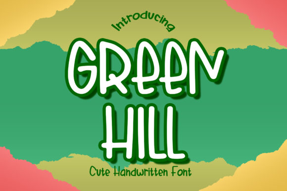 Green Hill: A Handwritten Font for Web Design