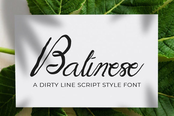 Introducing Balinese: A Premium Script Font for Editorial Design