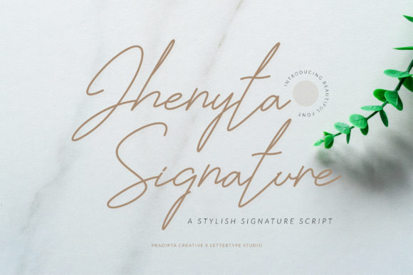 Jhenyta Signature: A Font for Elegant Editorial Design