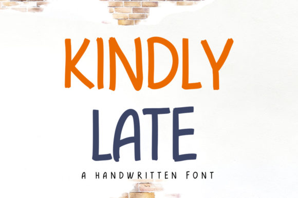 Kindly Late: A Handwritten Font for Engaging Visuals