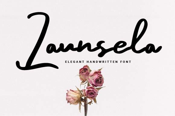Launsela: A Beautiful Handwritten Font for Editorial Design