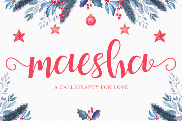 Maesha: A Delicate Handwritten Font for Web Design