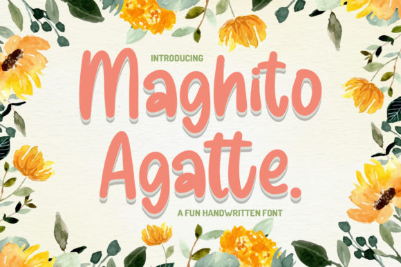 Maghito Agatte: A Quirky Handwritten Font for Creative Projects