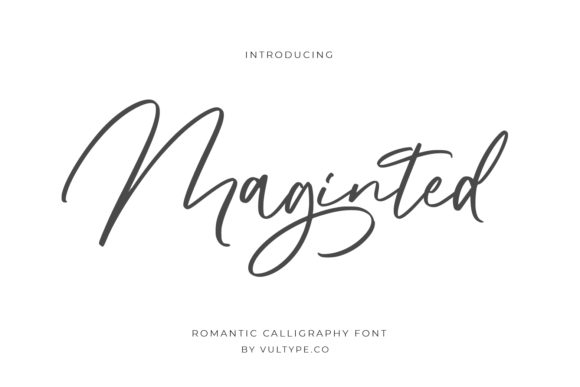 Maginted: A Stylish Script Font for Engaging Campaigns