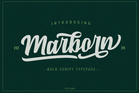 Marborn: A Bold and Vintage Font for Your Brand