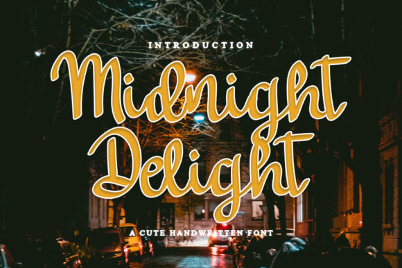 Midnight Delight: Elevate Your Brand with This Elegant Script Font