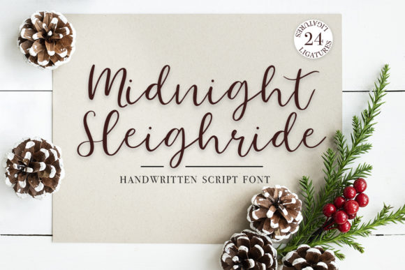 Midnight Sleighride: A Font for Elegant Editorial Design