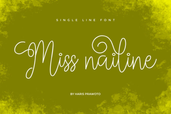 Miss Nailine: A Charming Handwritten Font for Crafters