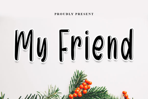 My Friend: A Charming Handwritten Font for Editorial Design