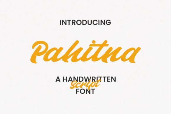 Pahitna: A Bold and Stylish Handwritten Font for Web Design
