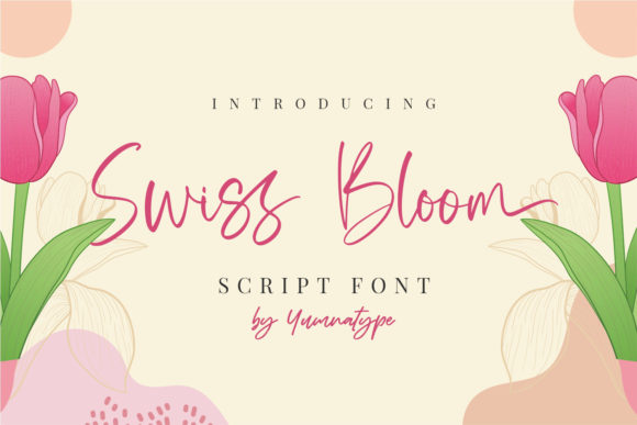 Swiss Bloom: A Handwritten Font for Elegant Branding