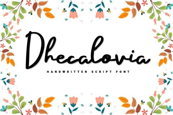 Transform Your Brand with Dhecalovia: A Sweet and Natural Font