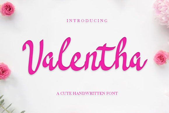 Valentha: A Joyful and Festive Script Font for Creative Projects